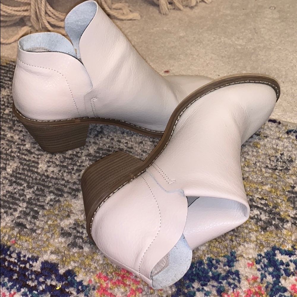 cream colored booties